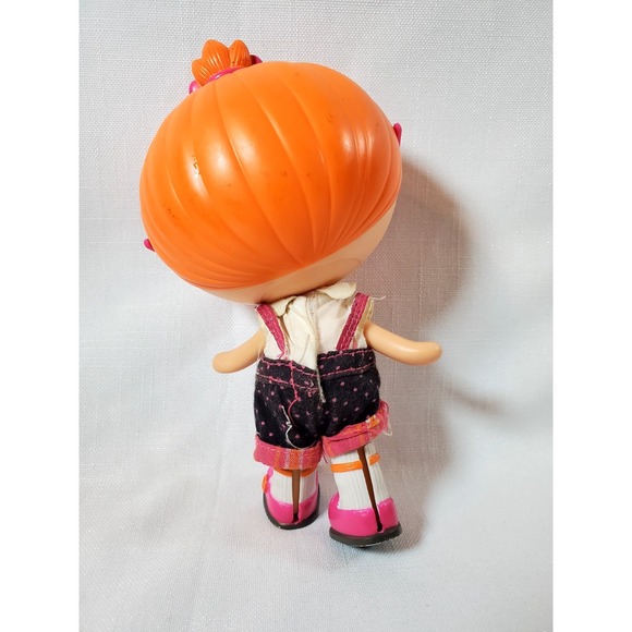 Lalaloopsy Jewel Sparkles Doll 8" Pink Glasses Orange Hair MGA Original Outfit - Picture 3 of 8